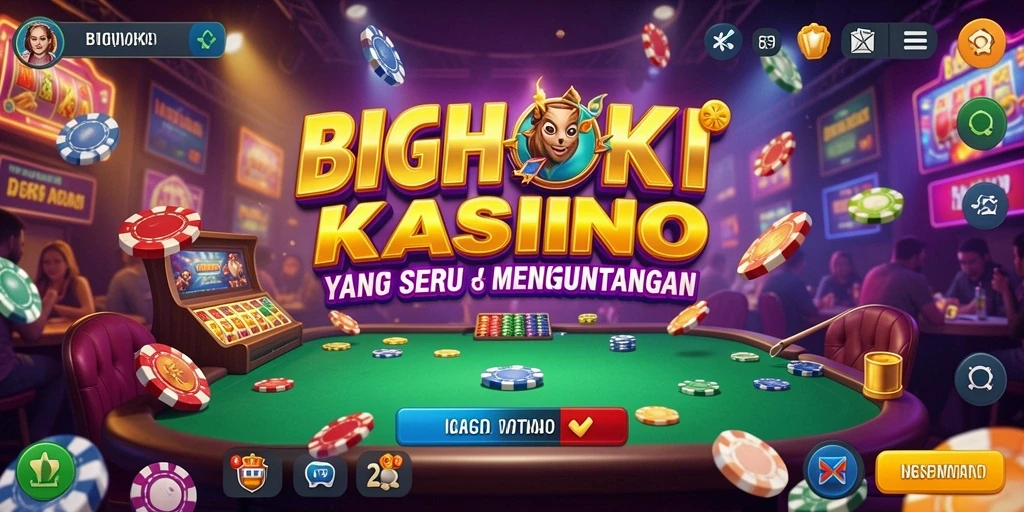 Tampilan menakjubkan dari gameplay Kasino BIGHOKI.