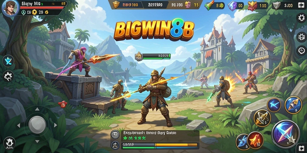 Screenshot menunjukkan aksi seru dalam dunia terbuka BIGWIN88.