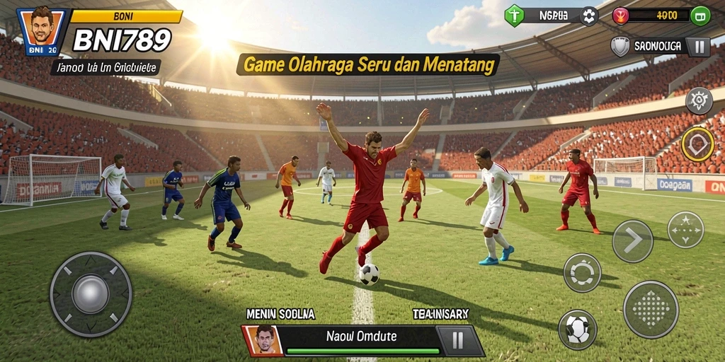 Tampilan menarik dari gameplay olahraga BNI789 yang penuh aksi.