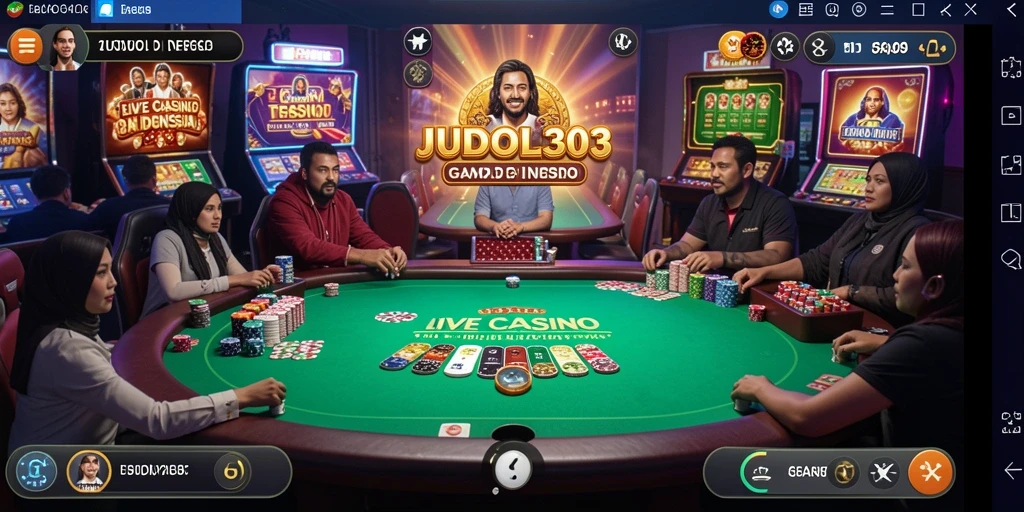 Screenshot dari gameplay Live Casino yang mendebarkan di JUDOL303.