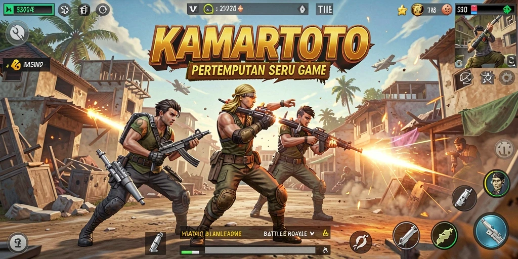 Tampilan aksi seru dalam duel Battle Royale KAMARTOTO.