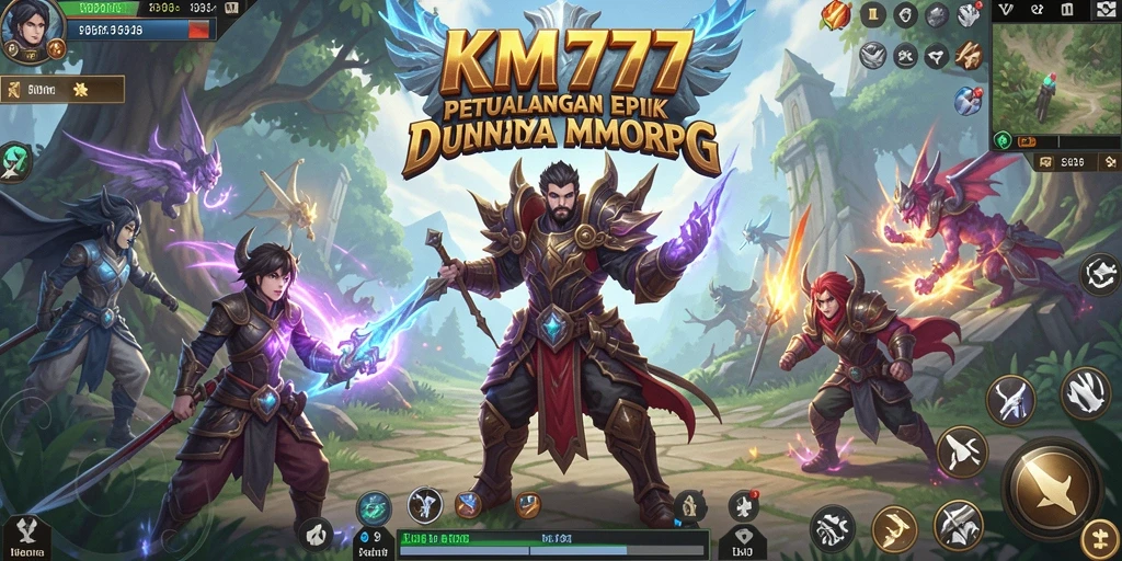 Tampilan gameplay KM777 yang memukau di dunia MMORPG.