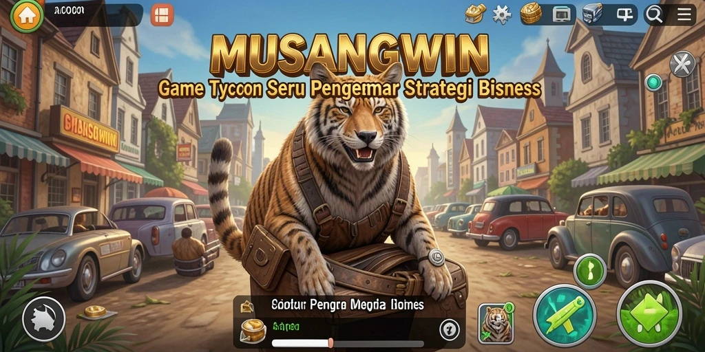 Tampilan gameplay MUSANGWIN yang menegangkan dan penuh strategi.
