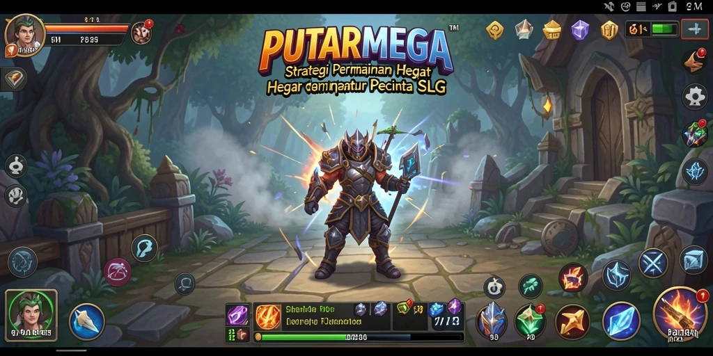 Screenshot gameplay PUTARMEGA yang menampilkan dunia strategi yang menegangkan.