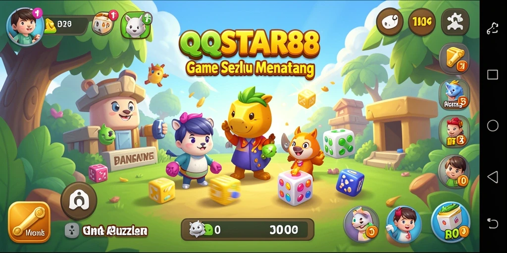 Tampilan gameplay QQSTAR88 yang menarik dan seru.