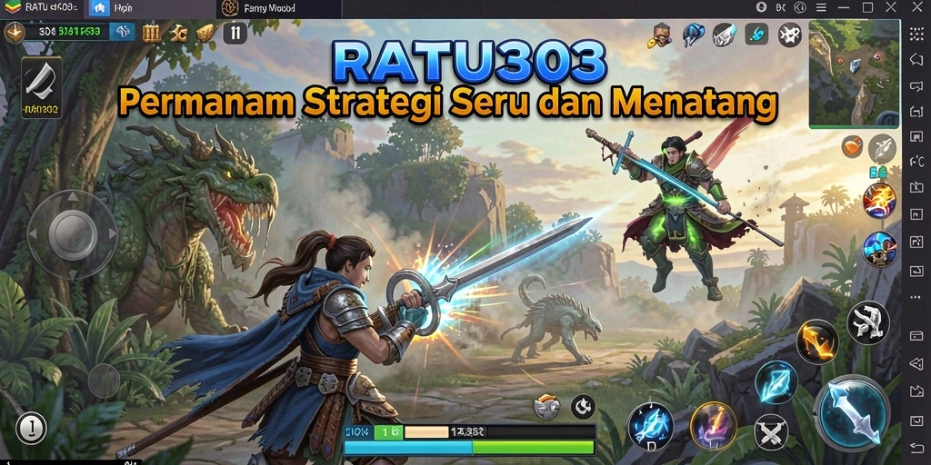 Tampilan gameplay menakjubkan dari RATU303, strategi di setiap pertempuran.