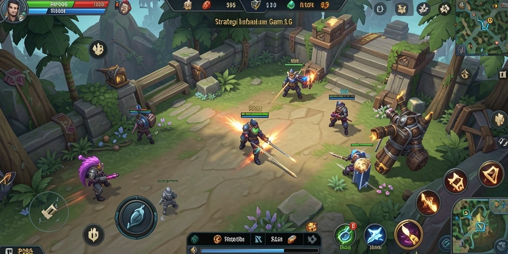 Tampilan seru dari gameplay strategi RP886