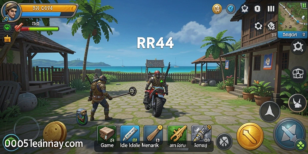 Gameplay menarik RR44 yang menunjukkan kemajuan dalam game Idle.