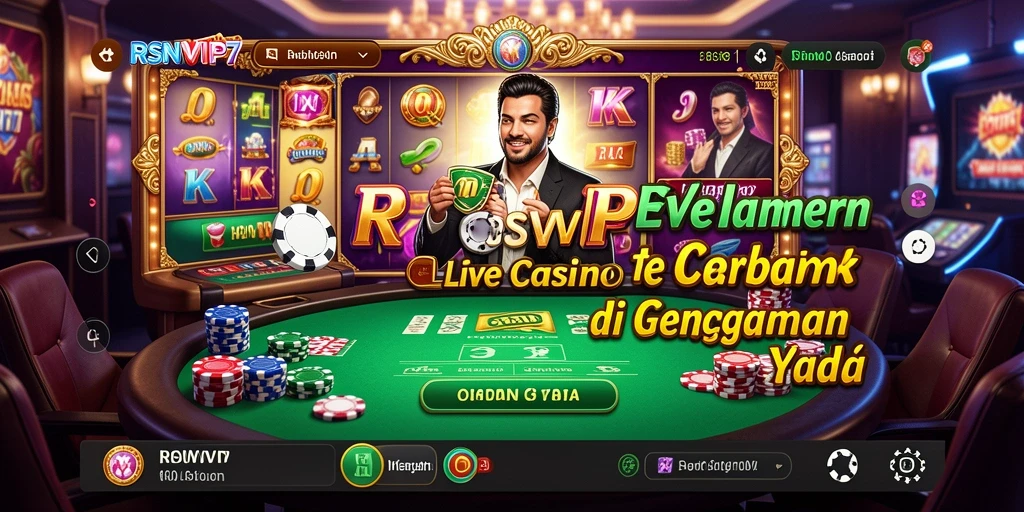 Tampilan gameplay Live Casino di RSNVIP7 yang mendebarkan dan interaktif.