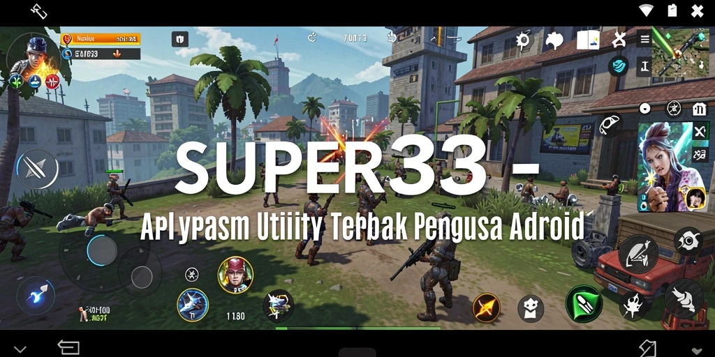 Tampilan antarmuka SUPER33 yang modern dan fungsional.